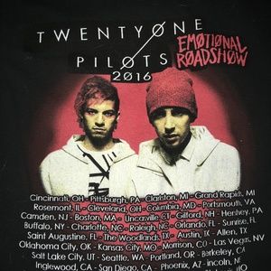 2016 Twenty One Pilots Concert Tee